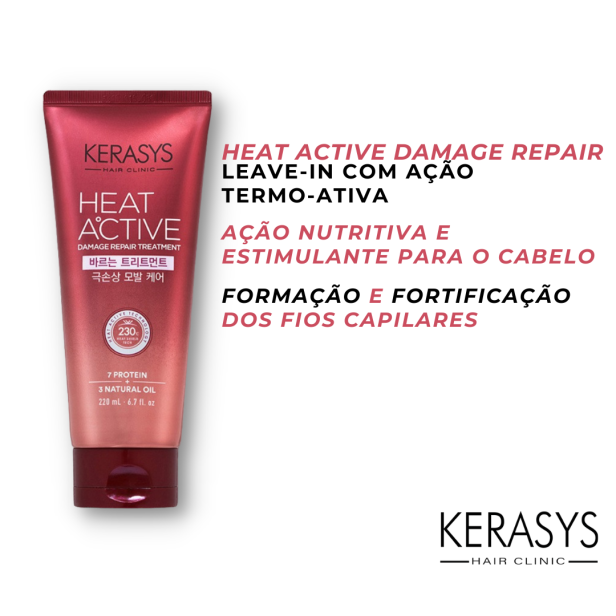 Kerasys – Leave-In Heat Active Damage Repair 220ml (Made in Korea)