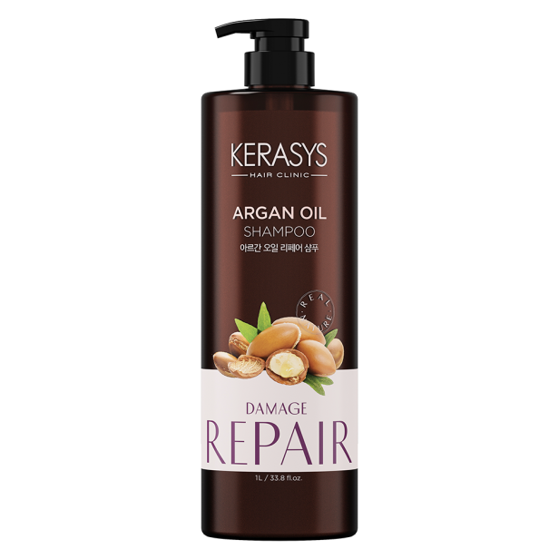 Kerasys Argan Oil Shampoo 1L (Made in Korea) - Nova Embalagem