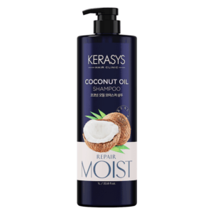Kerasys Shampoo 1L Coconut Oil - Cabelos Secos Danificados e Sem Brilho