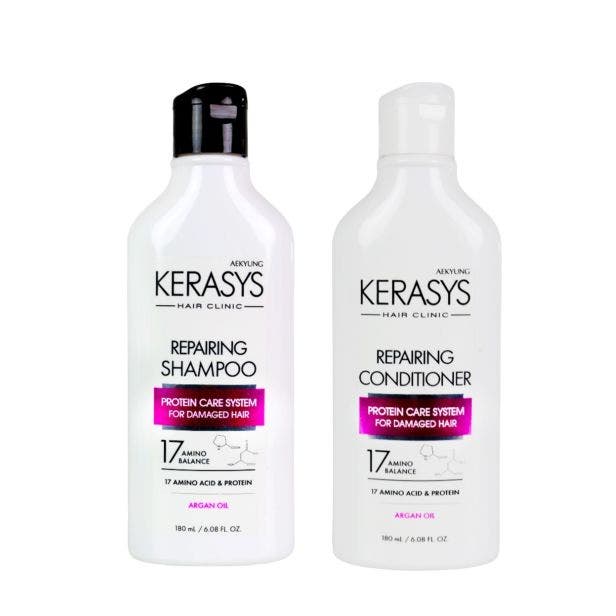 Kit Kerasys Repairing Argan Oil Duo (Sh 180ml + Cd 180ml)